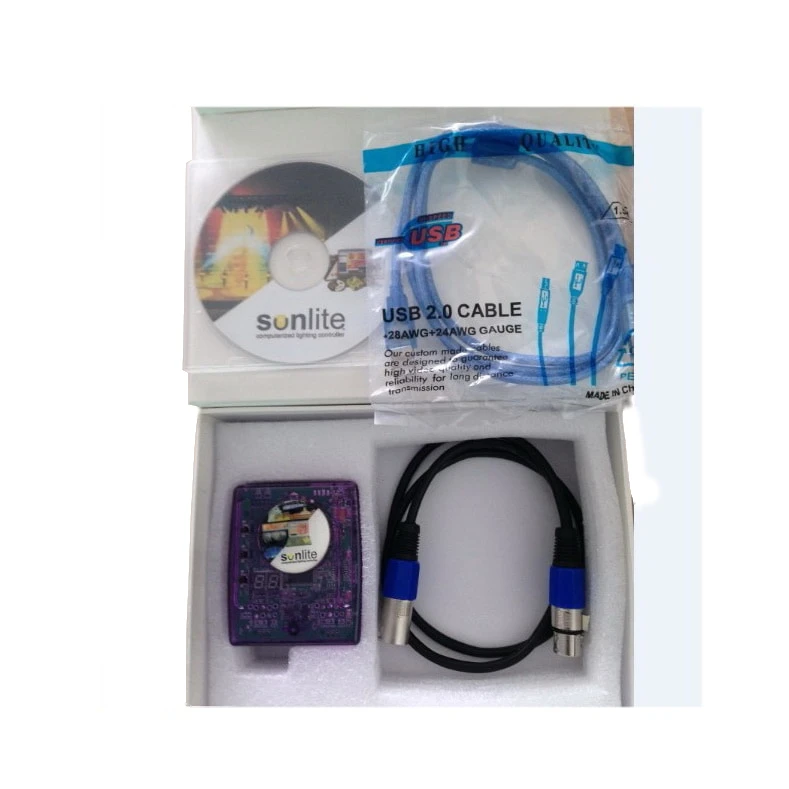 Windows 32-bit 1024 sunlite DMX Controller with USB interface stage lighting sunlite dmx controller
