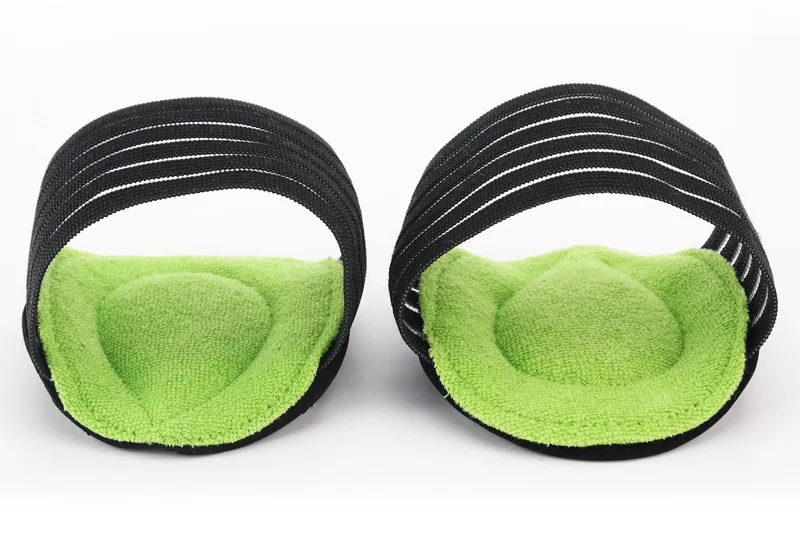 2021 Plantar Fasciitis Pain Relief Green Leaves Foot Arch Support Pad For Flat Feet