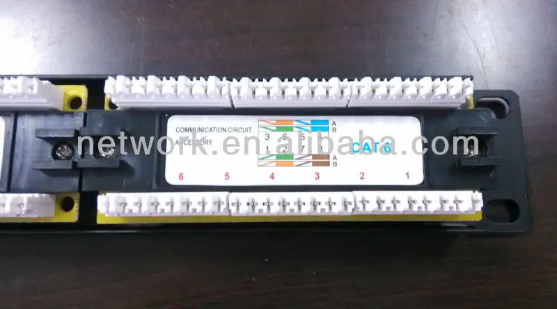 10 дюймов 12 Панель Порт Cat6 патч