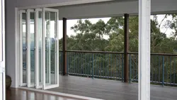 Patio Exterior Bifold Doors Folding Door Exterior  Aluminum Bi Folding Door