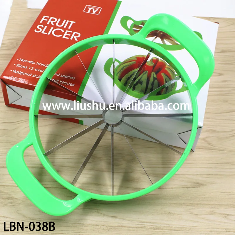 Multi-function big size watermelon slicer/fruit cutter