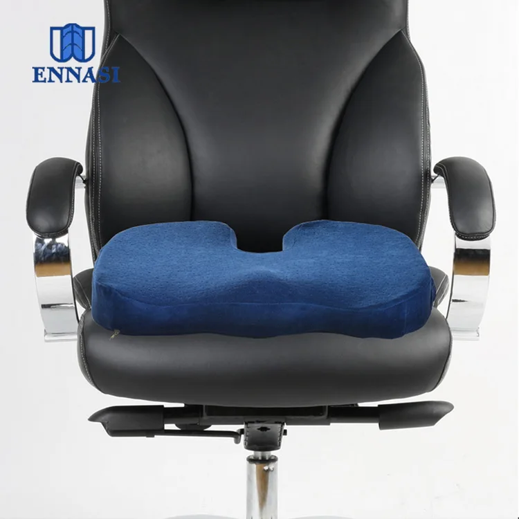 Non-slip Bottom Cover Memory Foam Seat Cushion with Handle