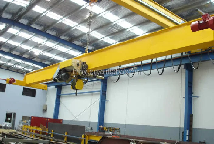 10 Ton Ce Certificate Monorail radio remote control Electric Hoist Single Beam Overhead Crane With Hook