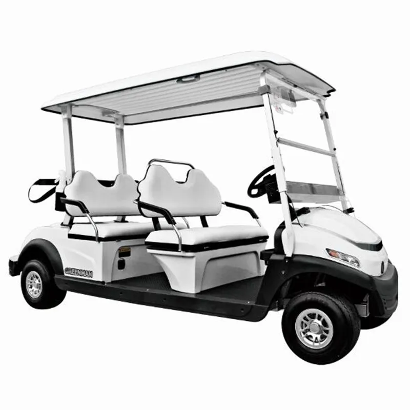 Good quality 4 seats battery golf car with Aluminium frame Curtis controller Trojan battery