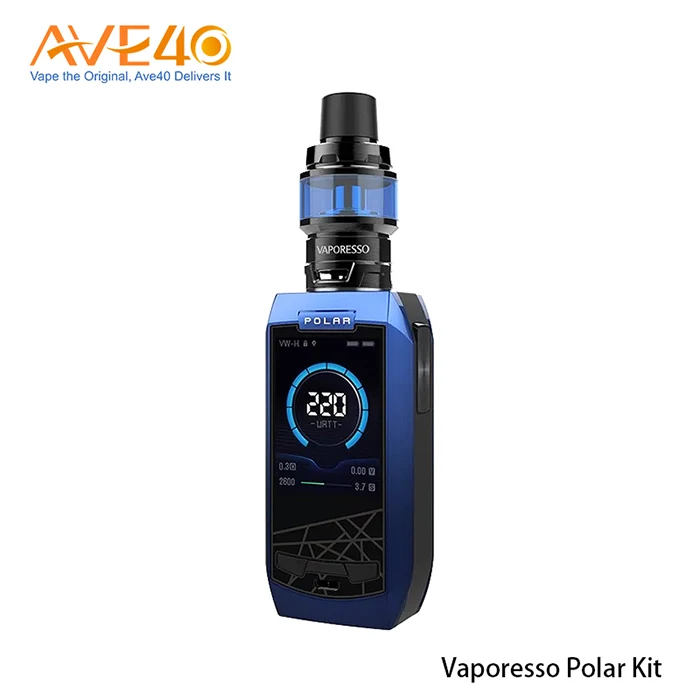 2018 new electric cigarette Vaporesso 220W Polar vape Kit with Baby SE Sub-ohm Tank GT Mesh coil from AVE40