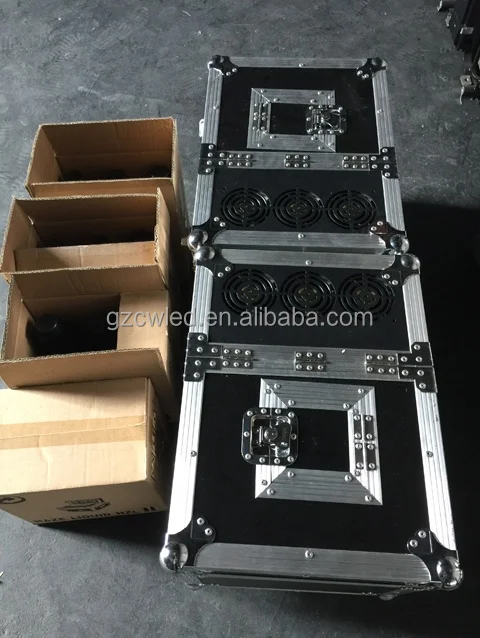 Flycase Fog Smoke Haze Machine ,600W Dual Hazer Machine Flight case Pack ,600W Hazer