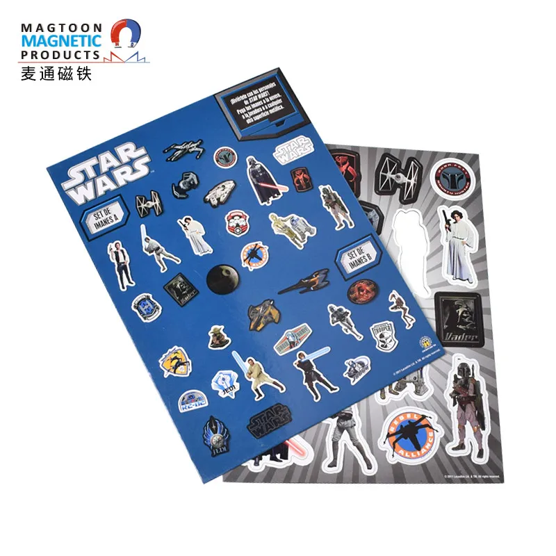 Customized coated paper puzzle refrigerator paste, magnetic refrigerator paste puzzle