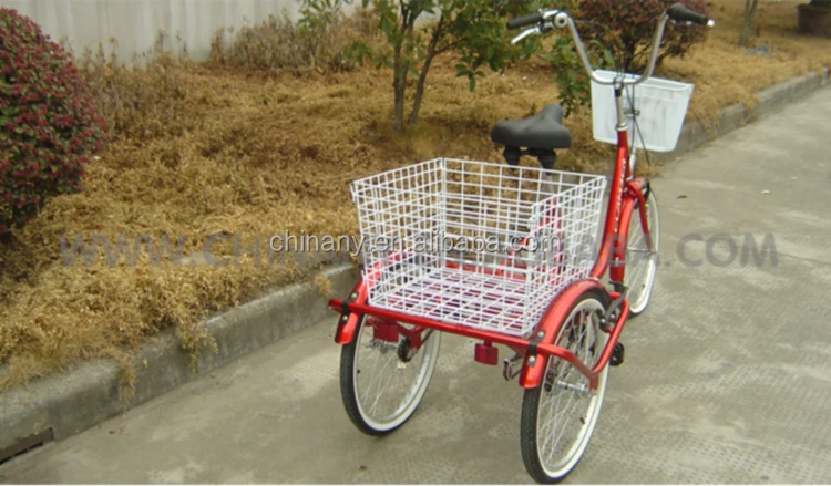 Frame 24 Inch Unfolding/folding Shopping Tricycle Cargo Bike 7 Speeds 3 Wheel Steel Cheap Classic for Family Women Street Kenda