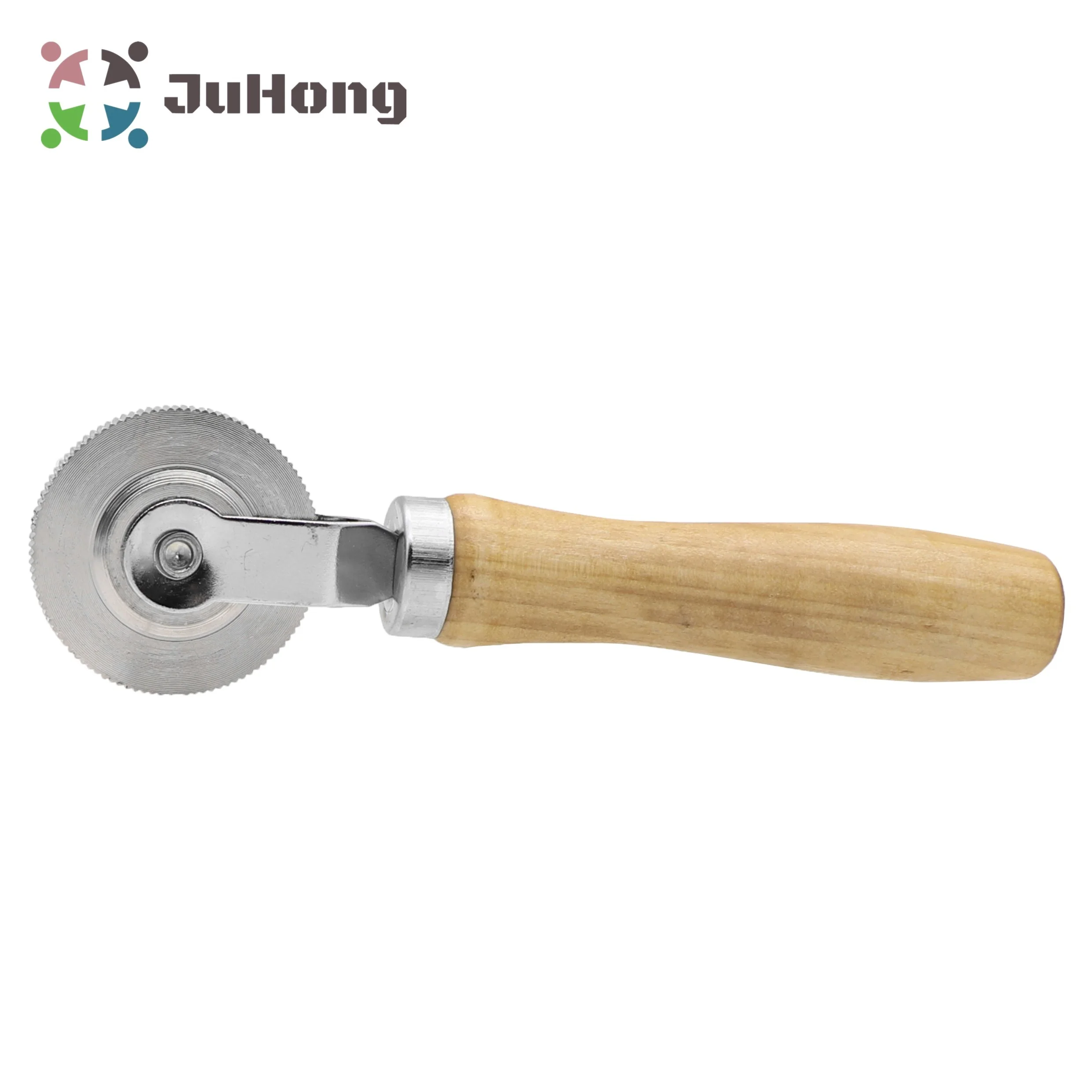 50x6mm Ball Bearing Roller Jumbo Size Wooden Handle Stitcher Tyre Patching Tool for Garage Tire Repair Tools