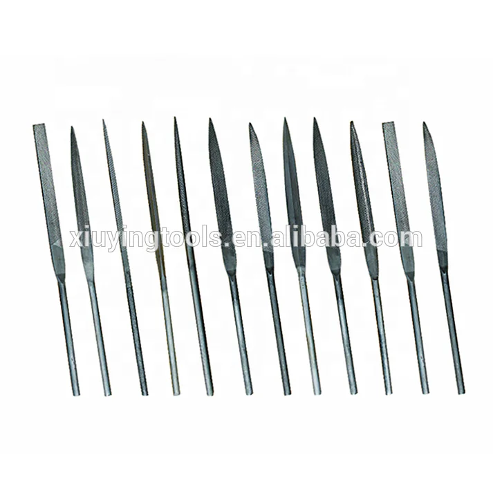 
Alloy Strength Steel Bastard Medium Smooth Metal Taper Hand Mini Needle Wood File with ABS TPR Handle Mini Wood Needle File Set 