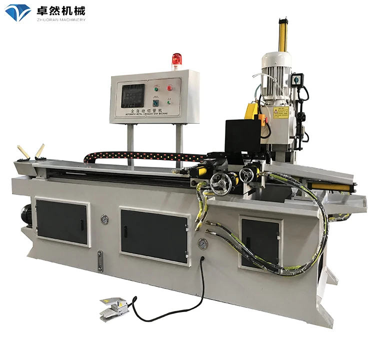 45 degrees aluminum machine for pipe auto automatic cnc cold saw capillary tube cutter cardboard chain copper cutting machine