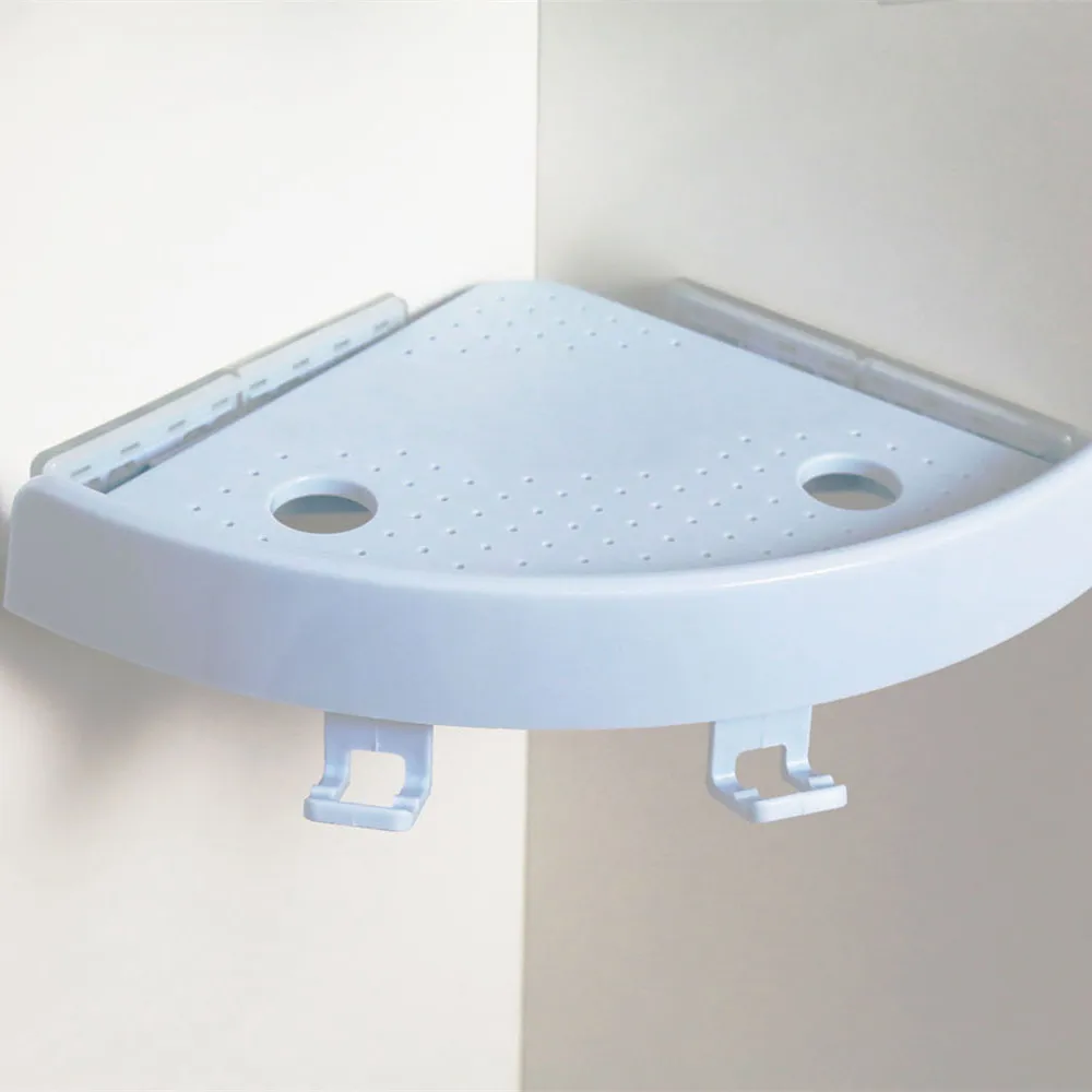 BNcompany Plastic Shower 90 degree Corner Shelves Bathroom Wall Shelf