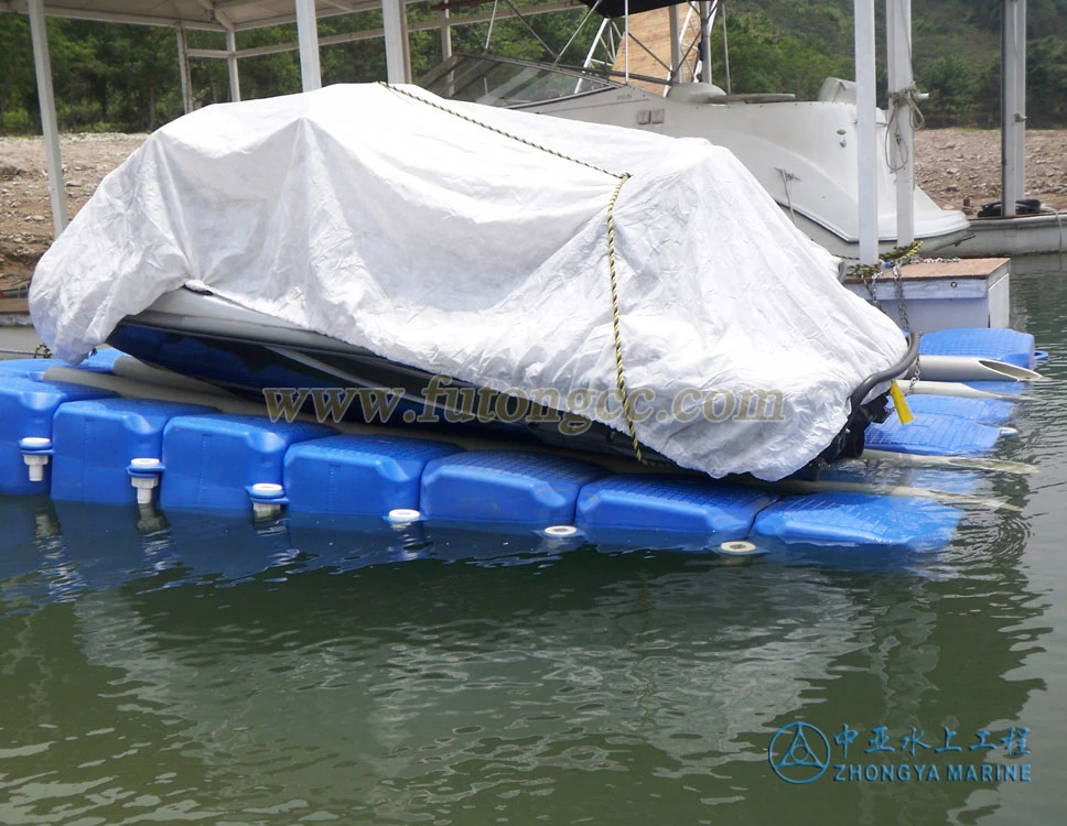 Plastic dry dock pontoon