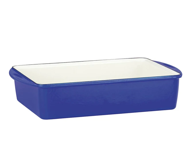 Enamel Baking Dishes Cast Iron Rectangular Roaster Pan
