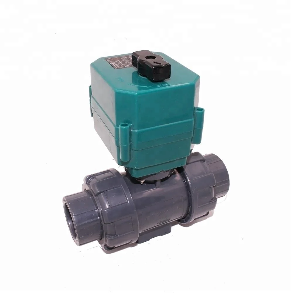 electric actuated ball valve PVC motorized pvc ball valve