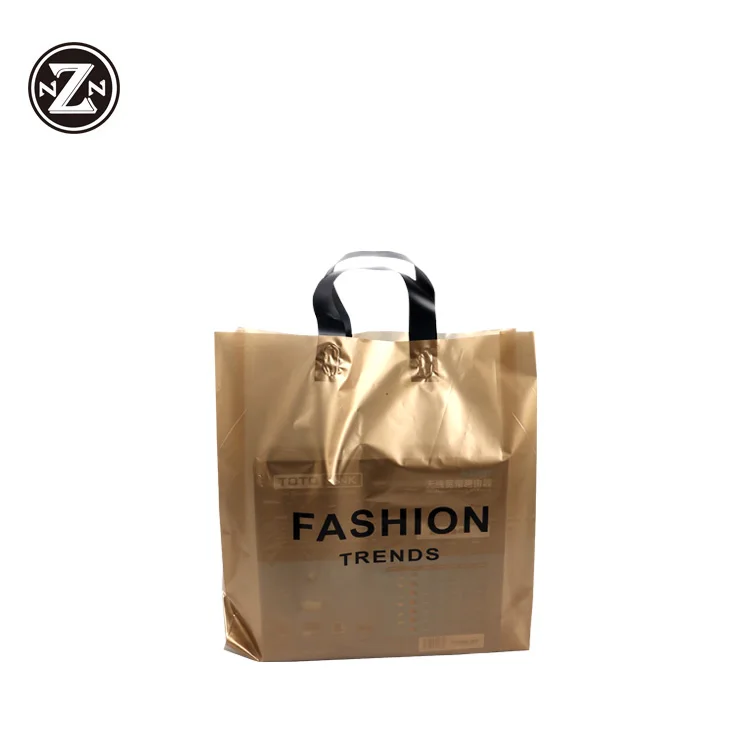 
custom print own logo pe po plastic bag shopping carry bag with handle 