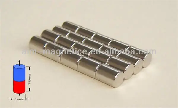 высокое качество сильная цилиндра неодимовый магнит для продажи