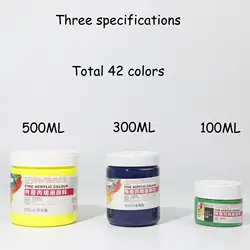 Superior 42 colors 100 acrylic paint set  fine acrylic colors for painting