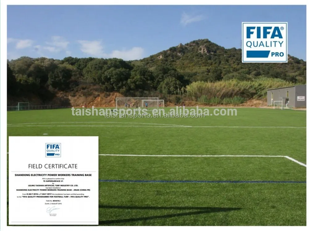 Diamond Spine Monofilament Artificial Turf Grass for Football Soccer Field