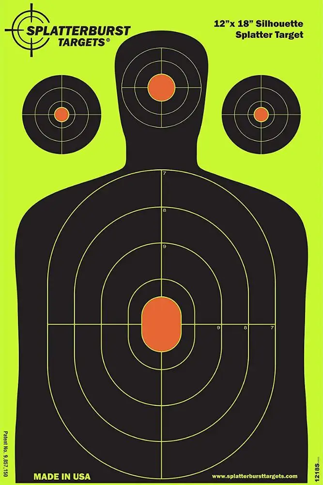large funny range paper target of full size shooting target