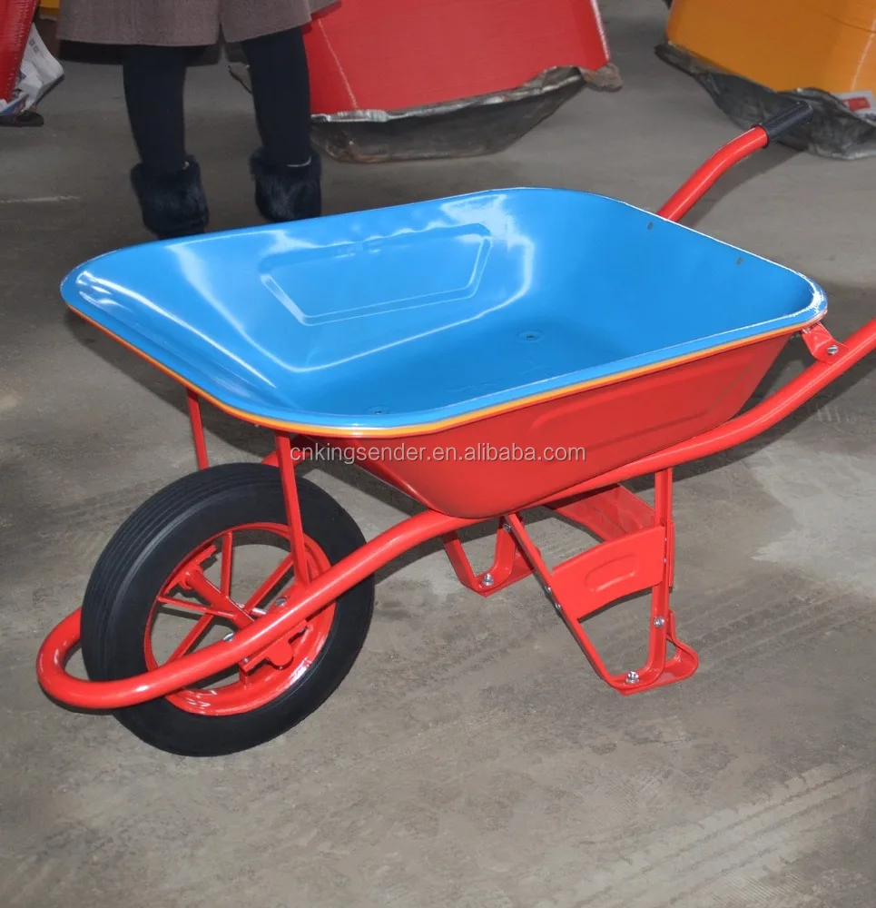 Metal Tray Material and 150KG Load WHEELBARROW WB6400