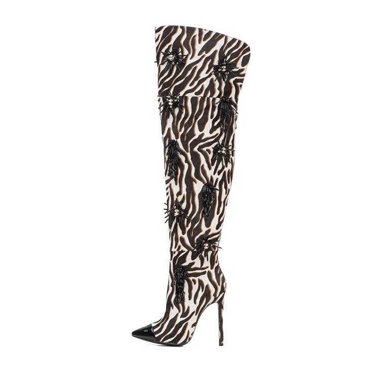 China Wholesale Fashion High Heel Women Knee High Boots