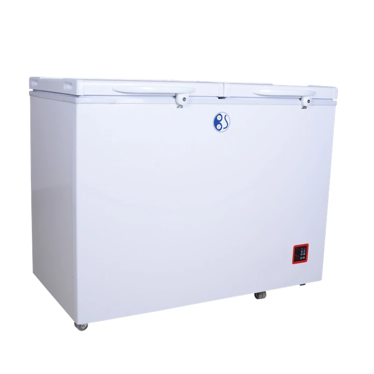 Ультра Энергоэффективная камера постоянного тока 12 В 24 В морозильная камера на солнечной батарее с морозильной камерой 303 л