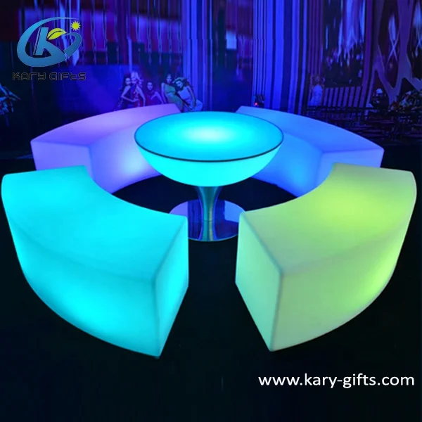 Used nightclub furniture led beach curved casino chair