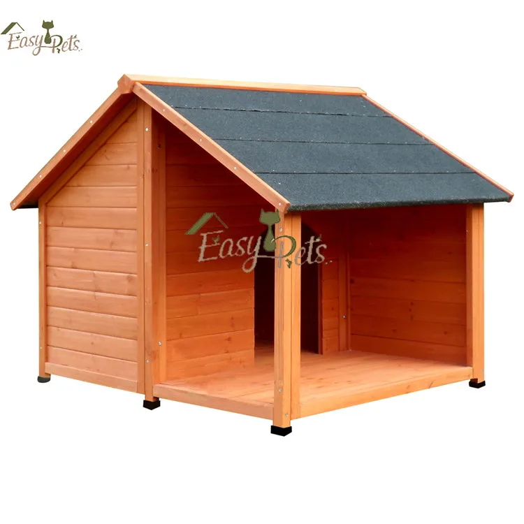 Factory Outdoor OEM brand Easy Assemble weatherproof shelter Wooden Dog Kennel With Opening Roof