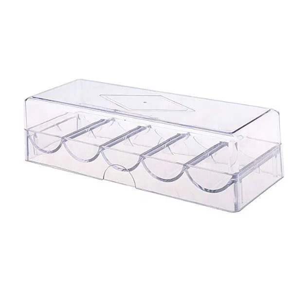 100ps 200pcs  poker chip  rack holder tray  with lid or without lid