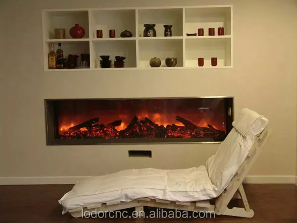1500mm large decorative electric fireplace with optional wood,pebbles or crystal