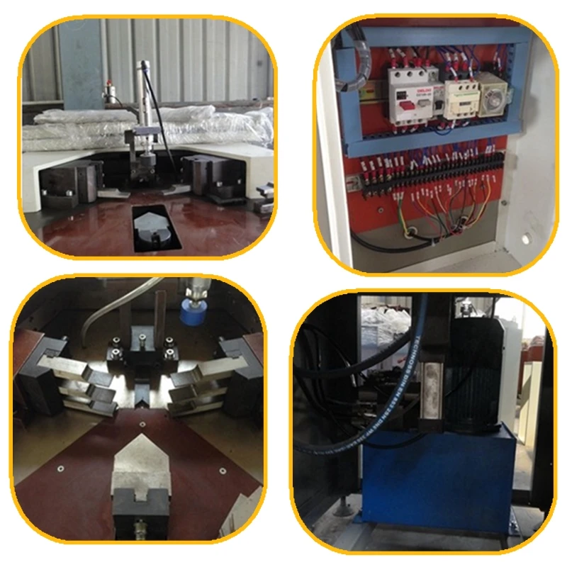 
Automatic Single Corner Crimping Machine/ Semiautomatic One Head Aluminum Window Frame Combining Section 