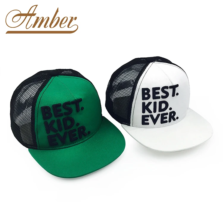 Custom Printed 100% Cotton Trucker Embroidered Plain Baseball Cap 5 Panel Kids Hats
