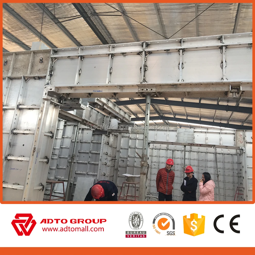 ADTO Factory One-time Pouring Reusable 6061-t6 Aluminum Alloy Aluminum Formwork Concrete Forms for Construction
