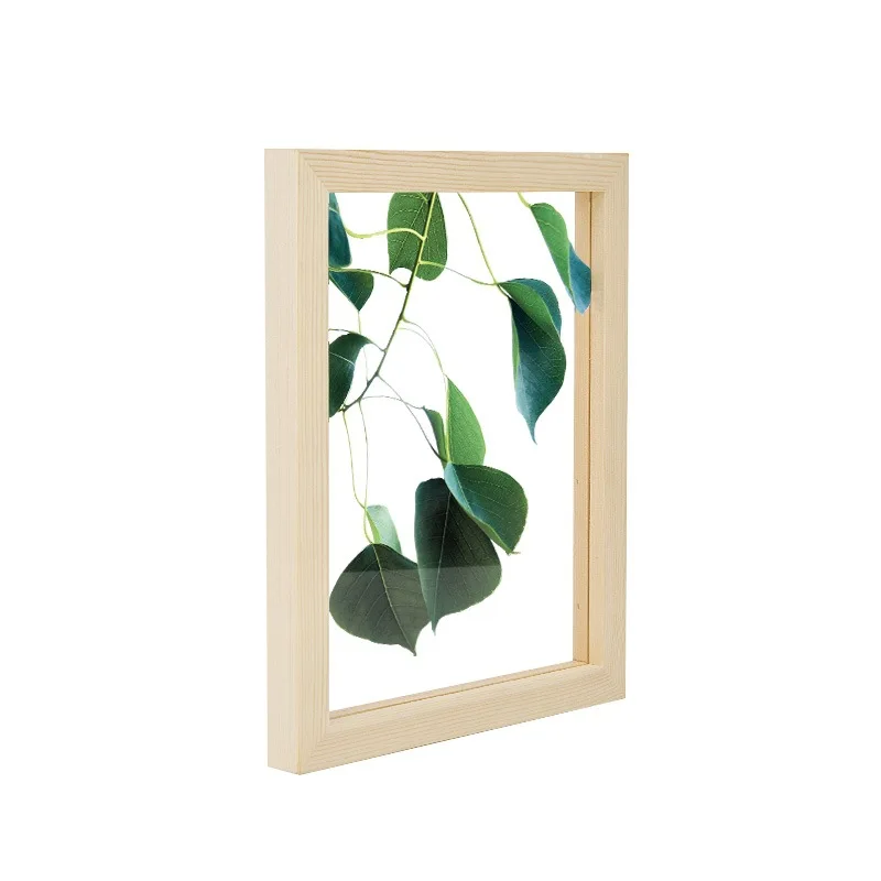 Двухсторонняя стеклянная прозрачная коробка для образцов растений