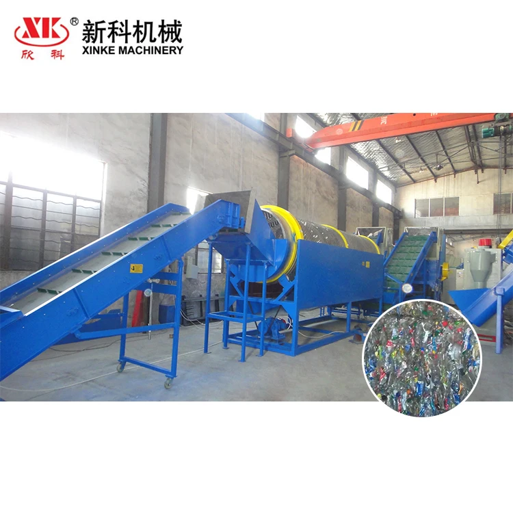 Waste plastic recycling line PET bottle flakes crushing washing production line