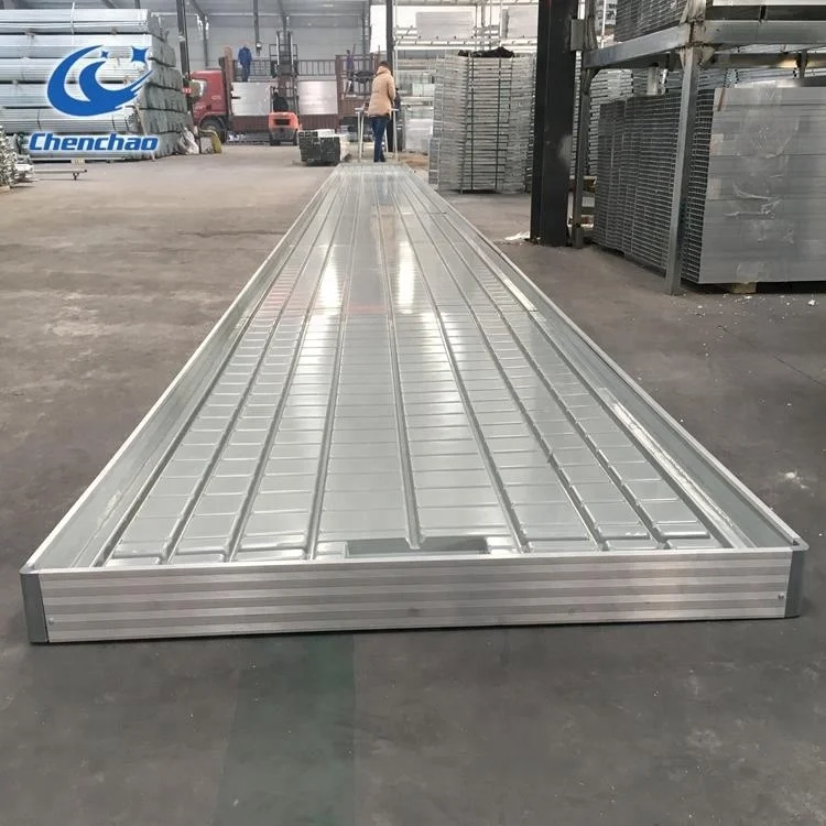 manually controlled single-span ebb and flow greenhouse bench for agriculture