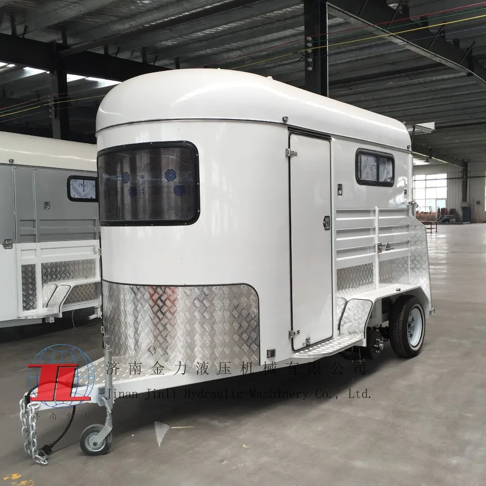 hot 2 horse straight load float with kitchen