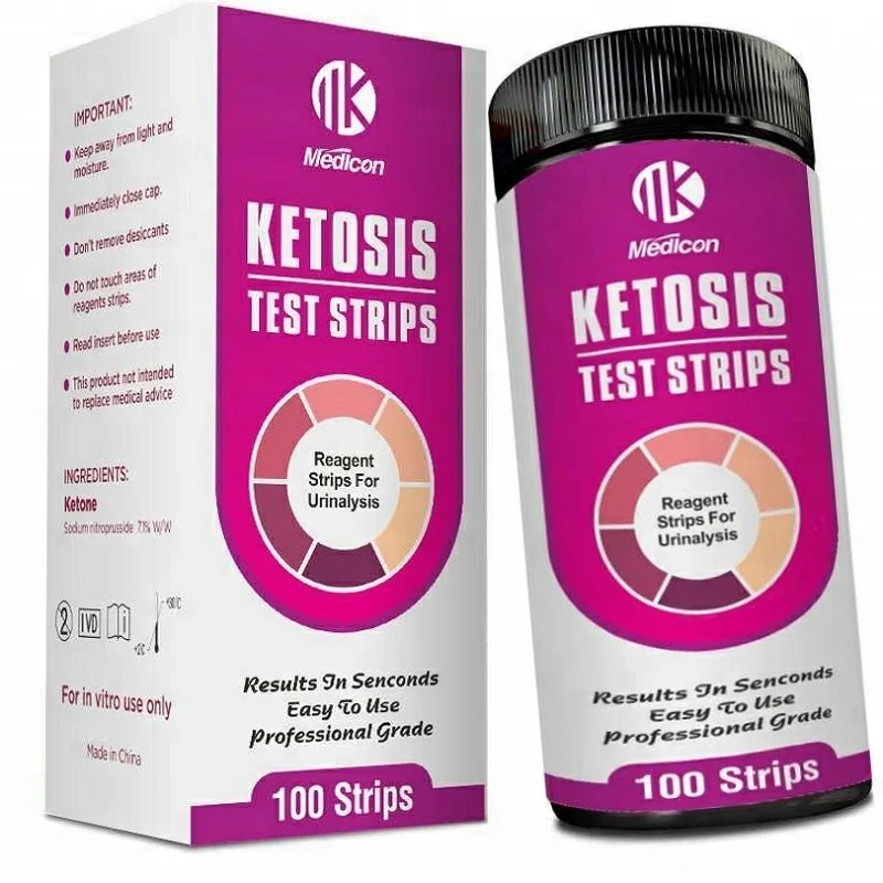 Hot sale urine  ketone strips lose weight monitor keto strips, ketone test strips Tiras de cetona para monitor