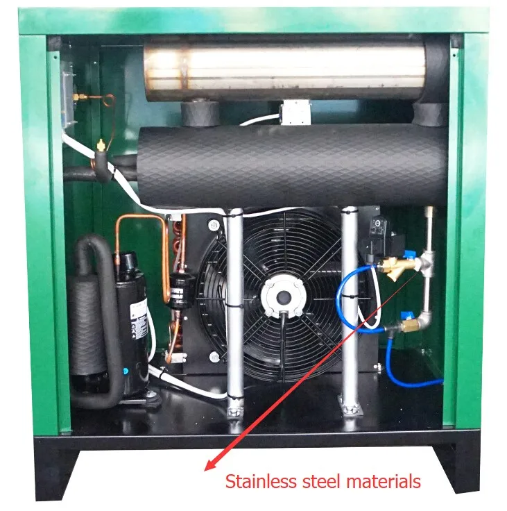 Алюминиевый теплообменник, холодильная сушилка для сжатого воздуха, сделано в Китае с сертификацией CE для винтового воздушного компрессора