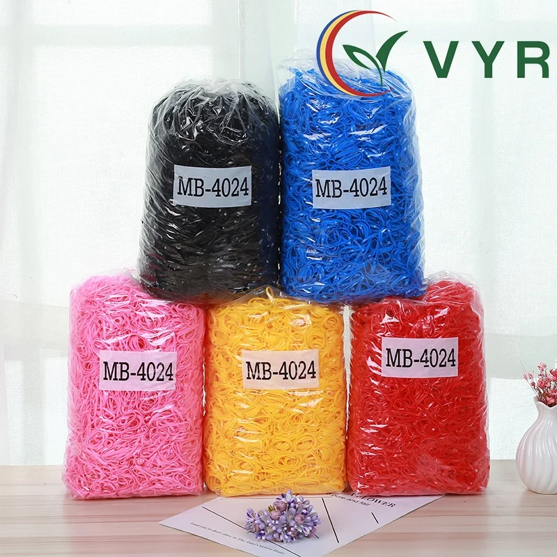 Лидер продаж, резинка для волос из ТПУ для девочек VYR, одноцветное или смешанное резиновое кольцо, эластичное кольцо