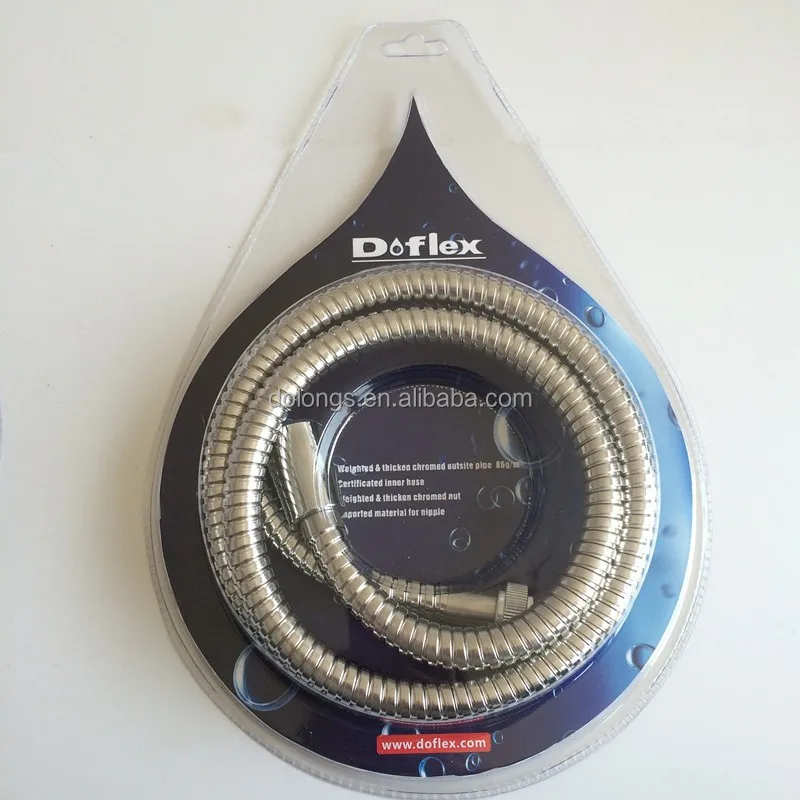 
hot sale bottom price anti twist stainless steel flexible hose 1.5meter with double blister package 