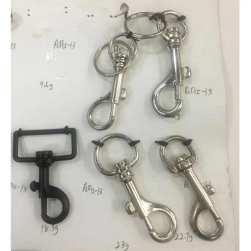 
zinc alloy swivel snap metal trolley bag parts belt clasp bowling bag accessories 