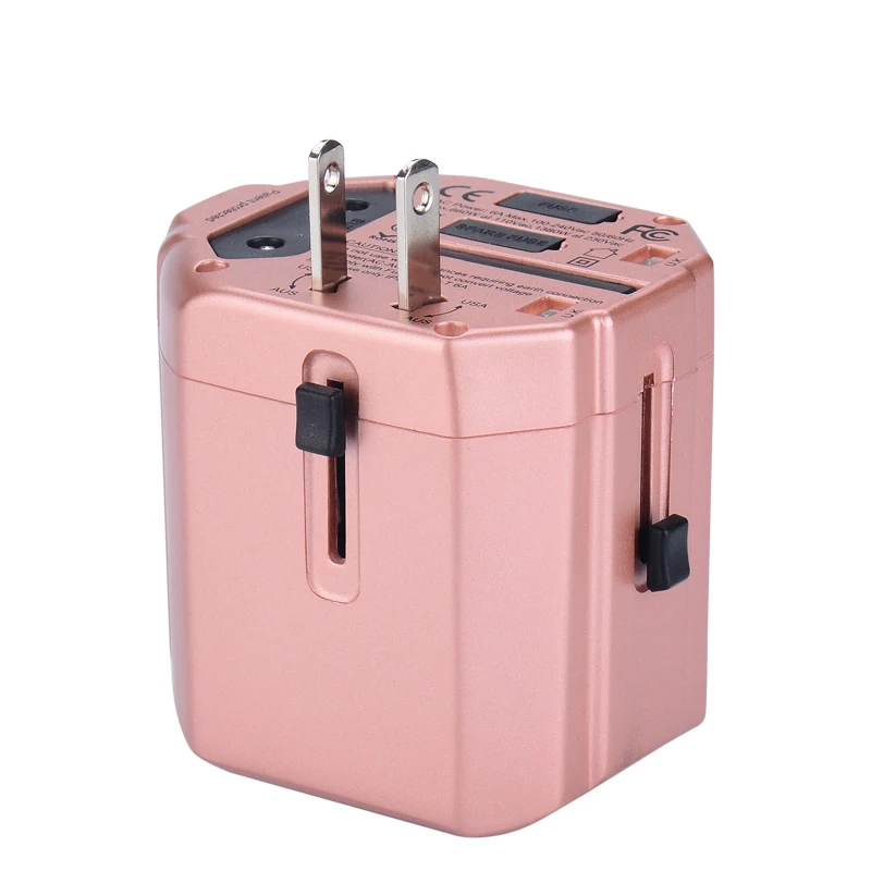 Luxury  Universal International Power Outlet USB Travel Adapter Christmas Gift