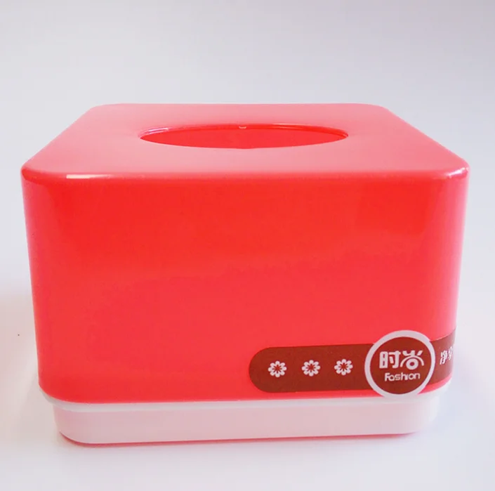 Hot sale small square paper towel box plastic tissue box