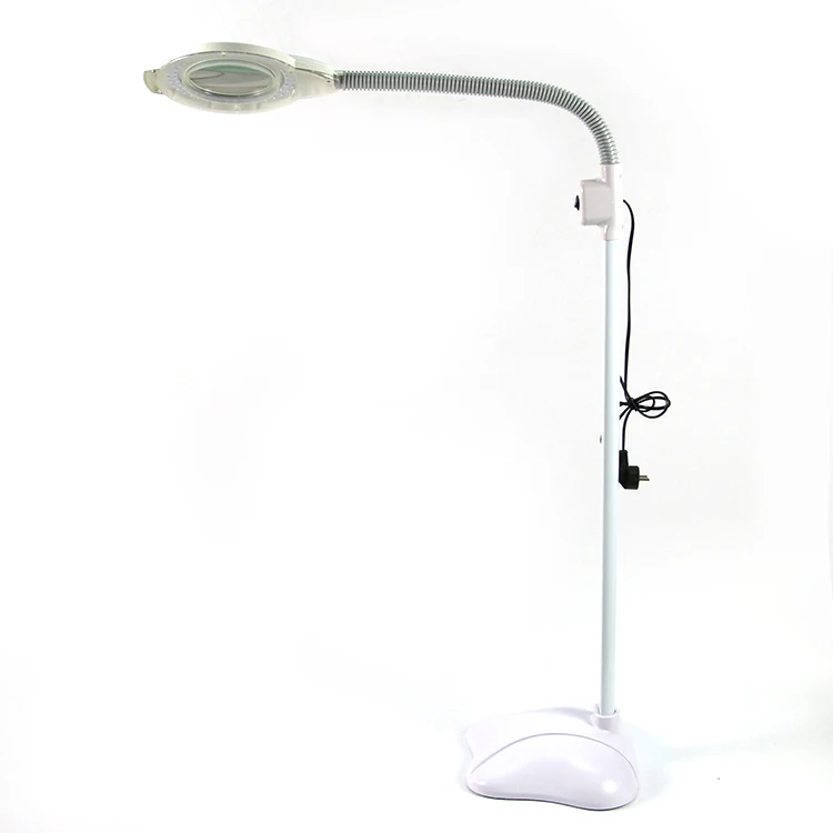 Floor stand led magnify beauty salon equipment tattoo magnifying lamp 8x 10x