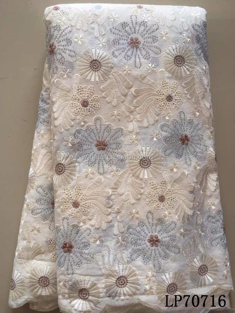 LP70716 Top selling 100% cotton plain swiss fabric/soft African voile lace for clothes making