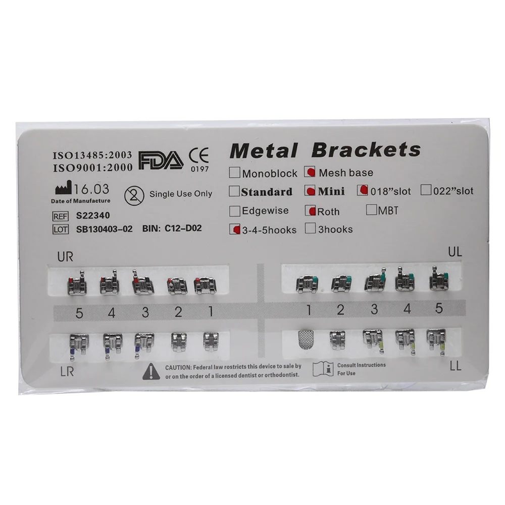 Skyortho ортодонтический мини-кронштейн для зубов Roth 0 022 продажи