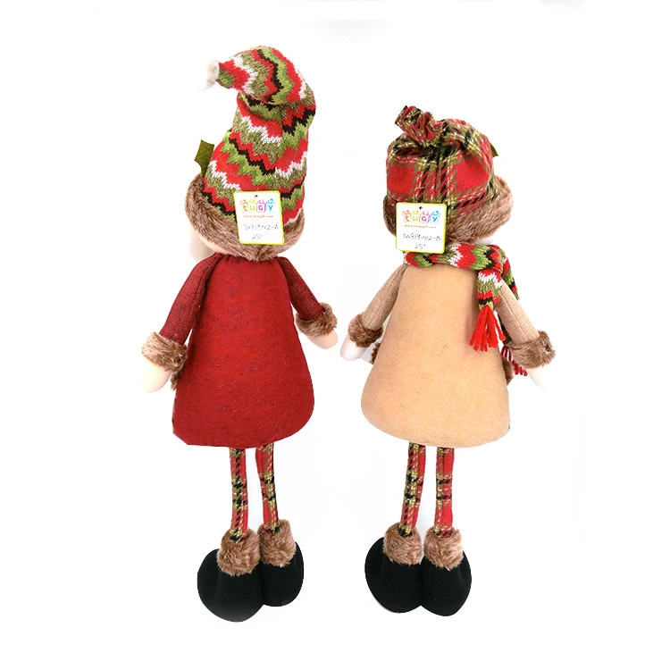 
Wholesale Mexican Imports Vintage Christmas Gifts Scandinavian Doll Navidad Toys Standing Snowman Santa Claus 25 Inch Xmas Plush 