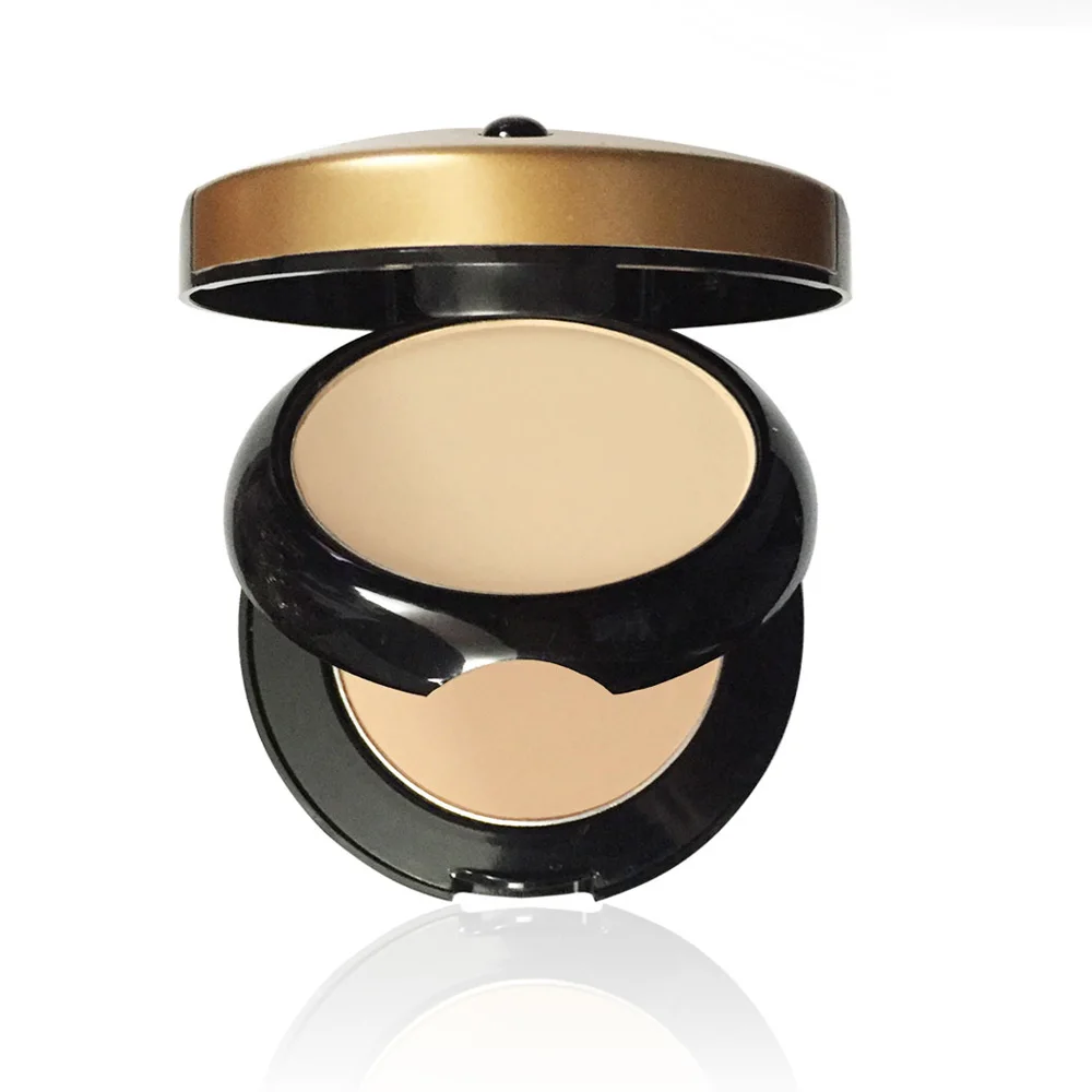 LCHEAR, два цвета в одном, контроль жирности кристалл, двухсторонний торт, компактный порошок